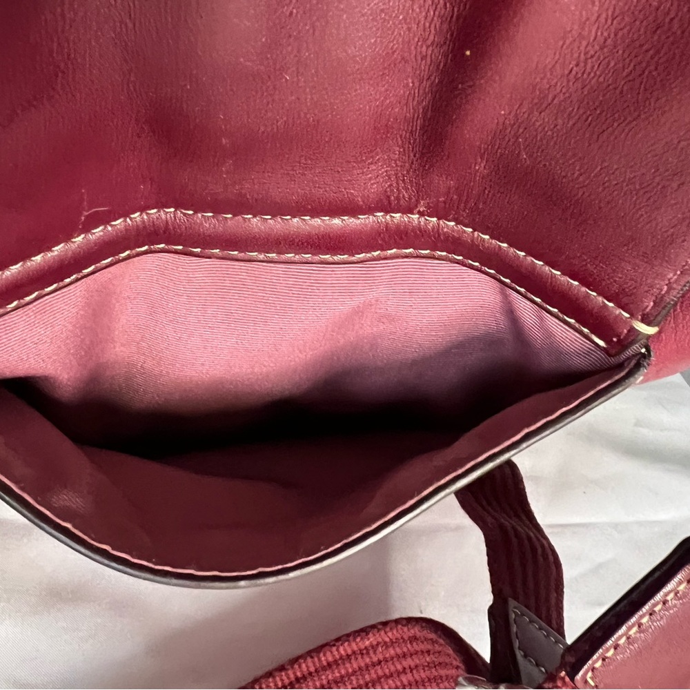Coach Hampton Red Leather Swing Crossbody Bag - Picture 14 of 14
